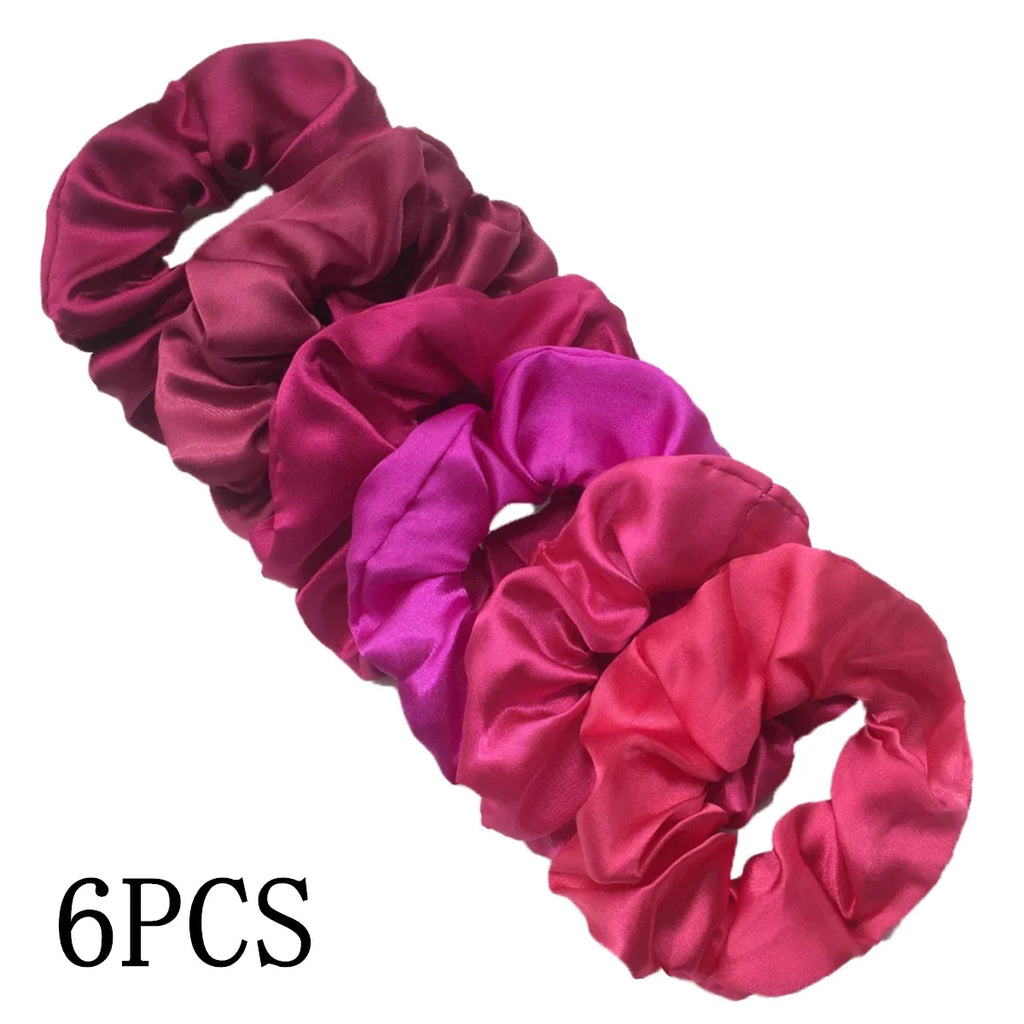Satin Scrunchies Set for Women & Girls – 25/10/6 Pcs Elastic Hair Bands | Soft Silk Ponytail Holders & Fashion Hair Accessories