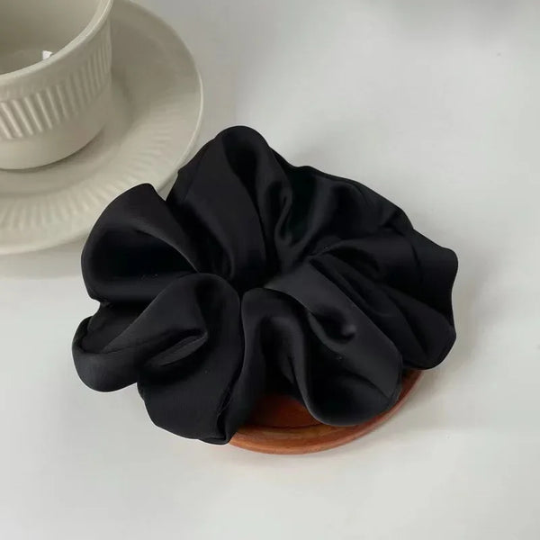 1PC Silk Satin Scrunchie for Women & Girls – Korean Style Elastic Hair Band | Soft Ponytail Holder & No-Damage Hair Accessory