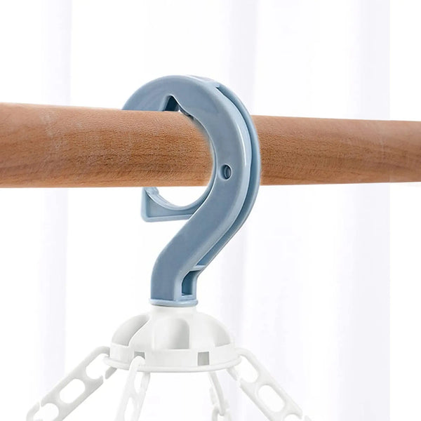 Foldable Drip Hanger with 32 Clips – Plastic Clothes Drying Rack