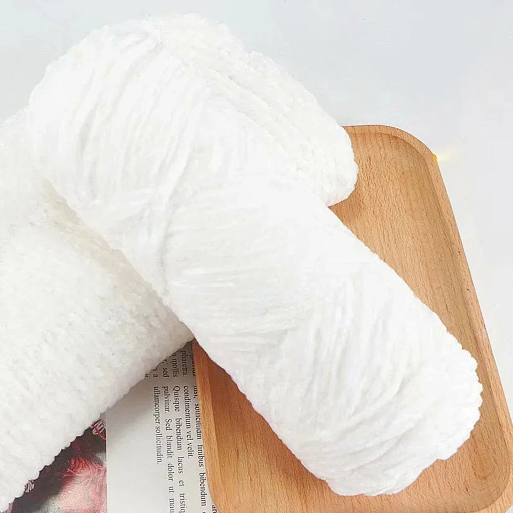 95g Chenille Soft Velvet Yarn Blended Knitting Wool Crochet Handmade Scarf Coat Baby Blanket And Hat