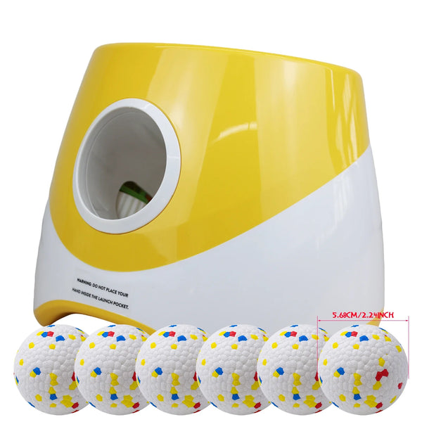 Automatic Dog Tennis Ball Launcher – Rechargeable Interactive Ball Throwing Machine for Small & Medium Dogs