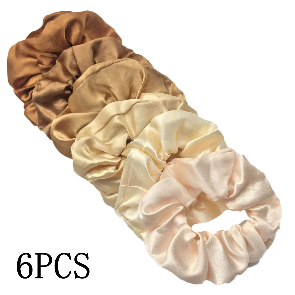Satin Scrunchies Set for Women & Girls – 25/10/6 Pcs Elastic Hair Bands | Soft Silk Ponytail Holders & Fashion Hair Accessories