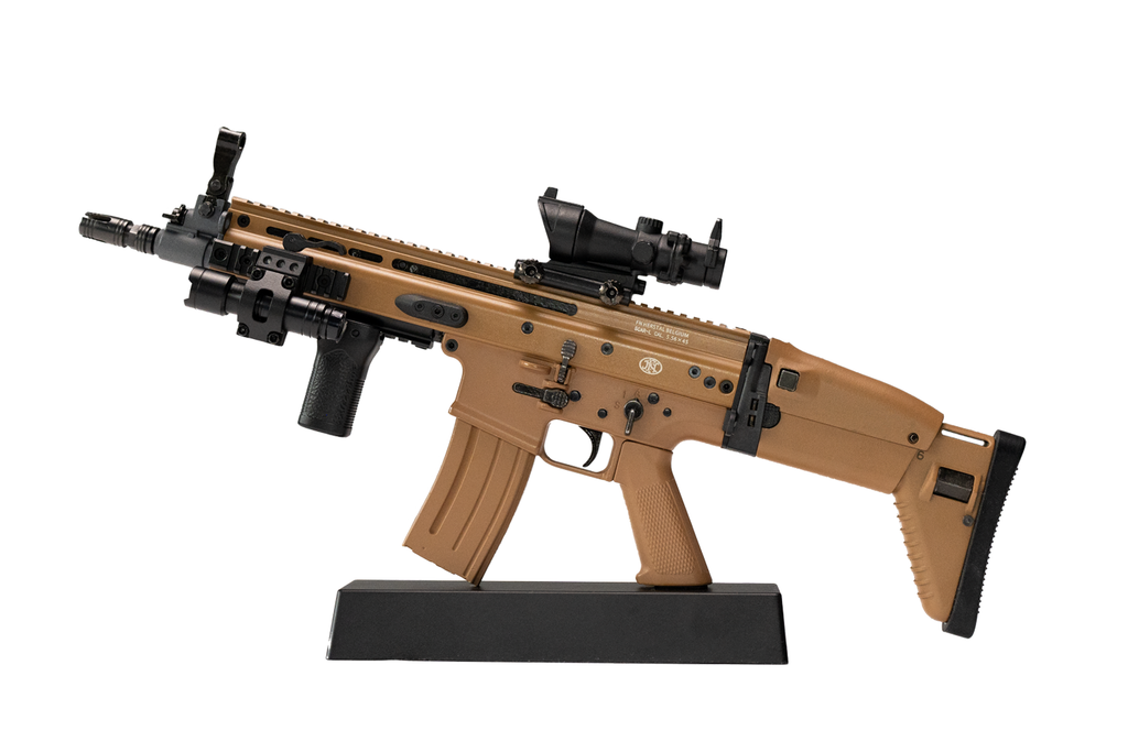 1/3 Scale Die Cast FN Scar Model Rifle, Dark Tan