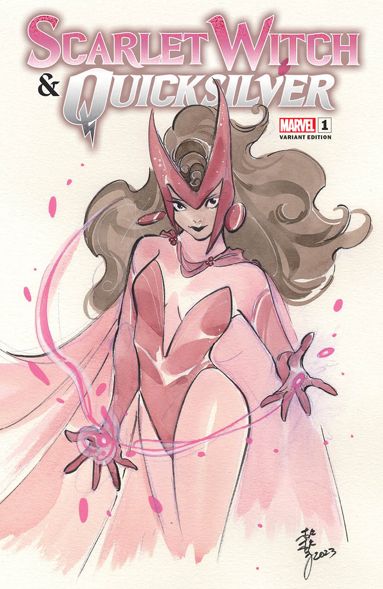 Scarlet Witch & Quicksilver 1 Unknown Comics Peach Momoko Exclusive Var (02/14/2024) Main image