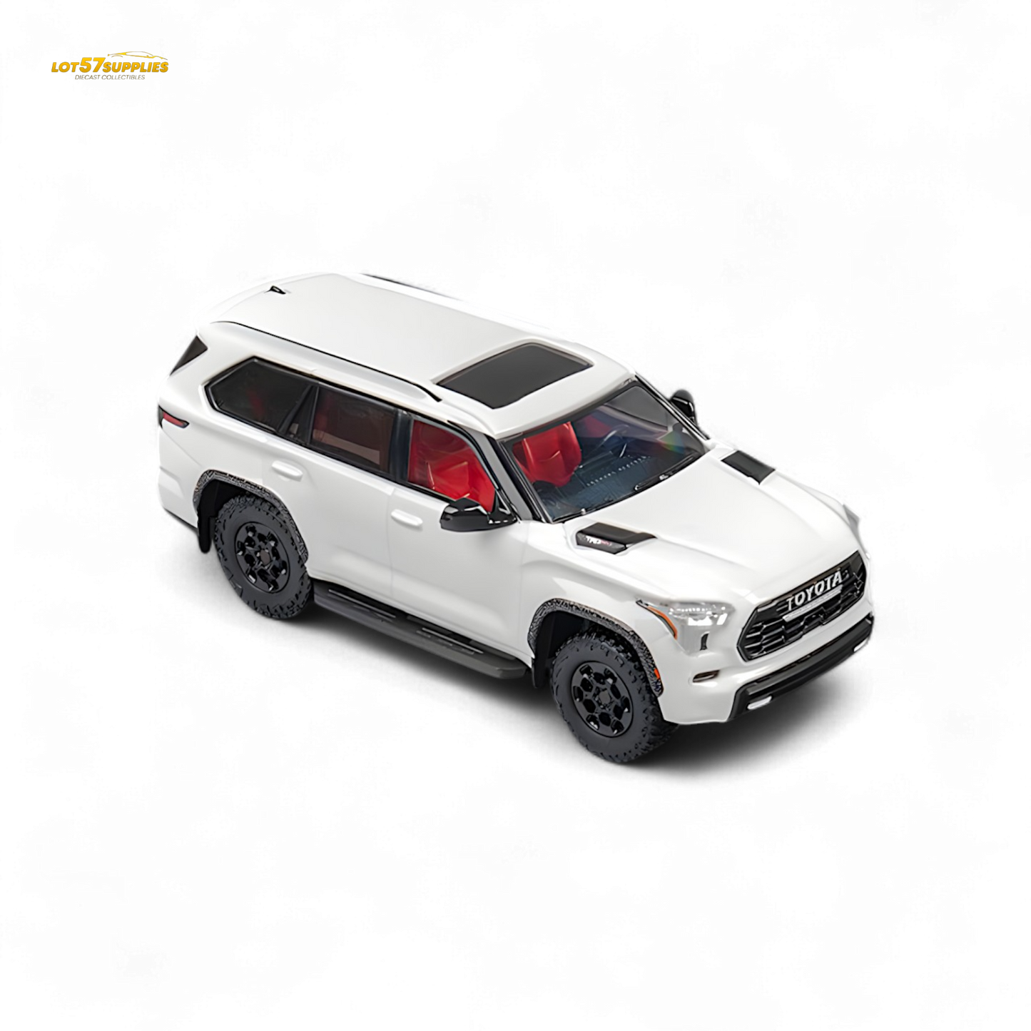 CM MODEL Toyota sequoia pearl white 1:64