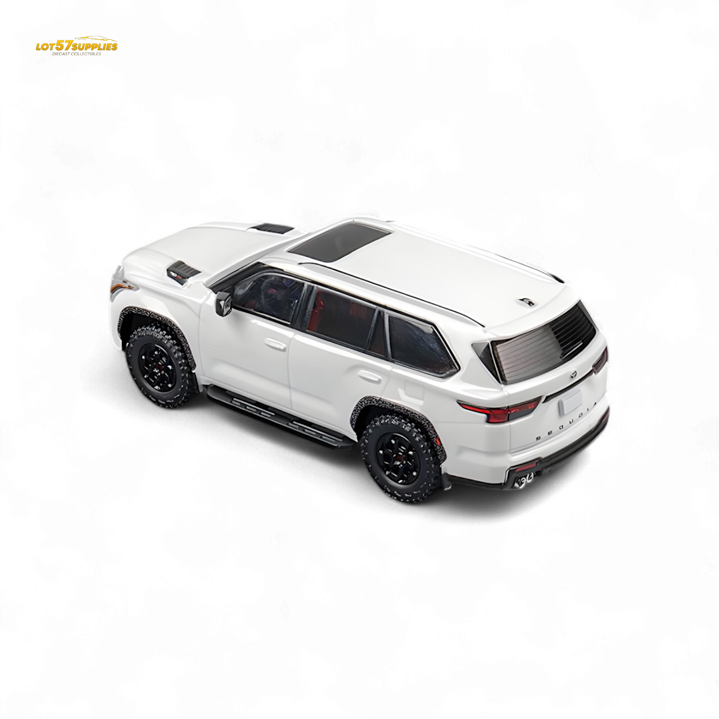 CM MODEL Toyota sequoia pearl white 1:64