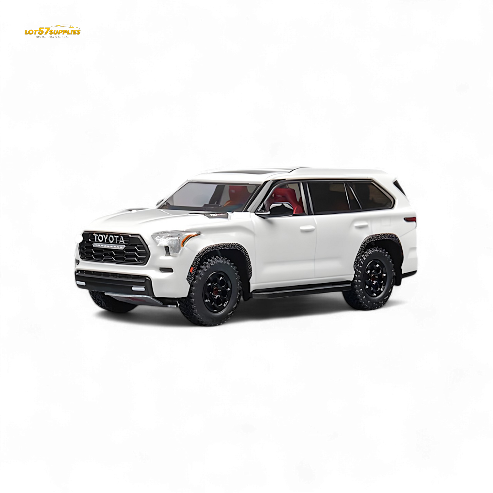CM MODEL Toyota sequoia pearl white 1:64