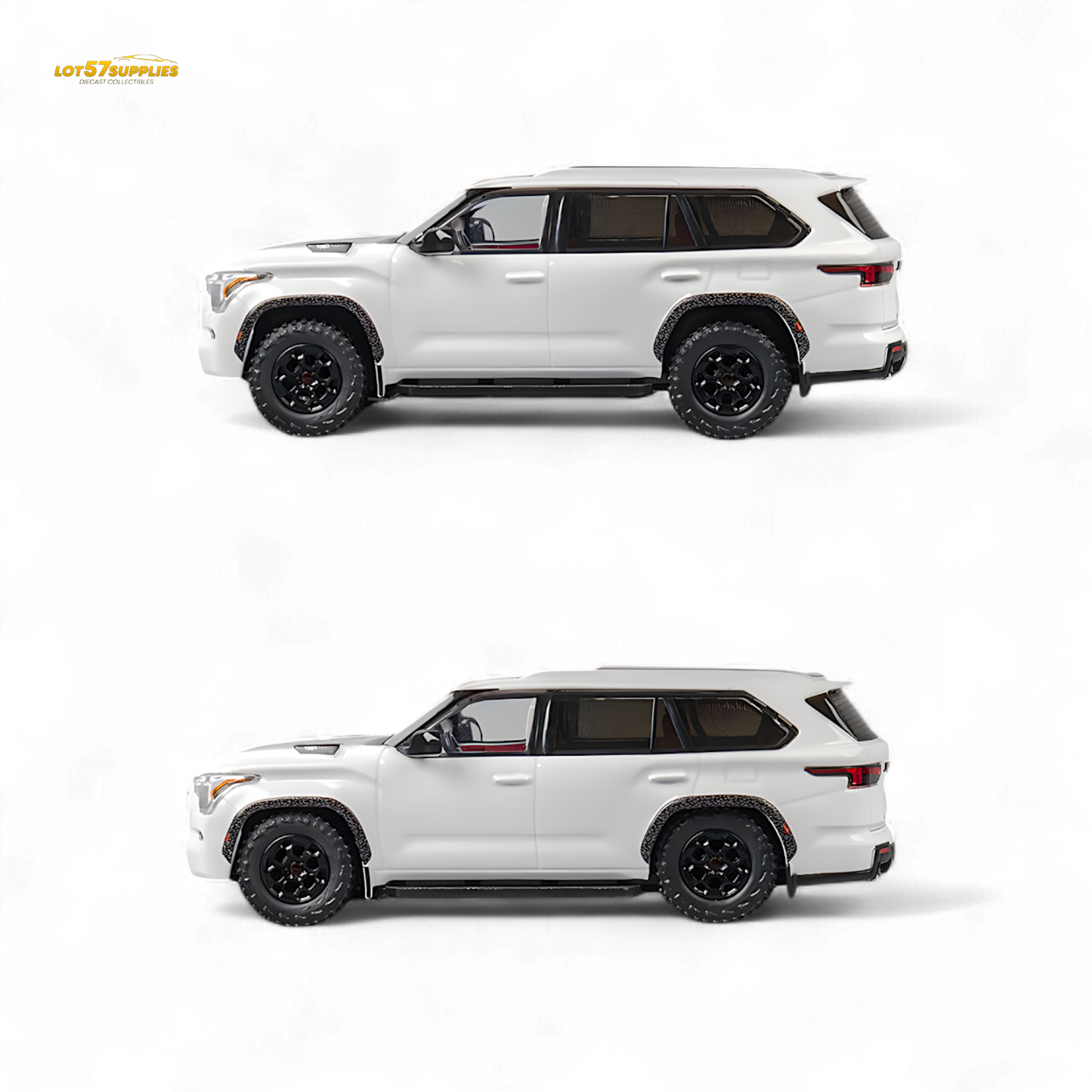 CM MODEL Toyota sequoia pearl white 1:64