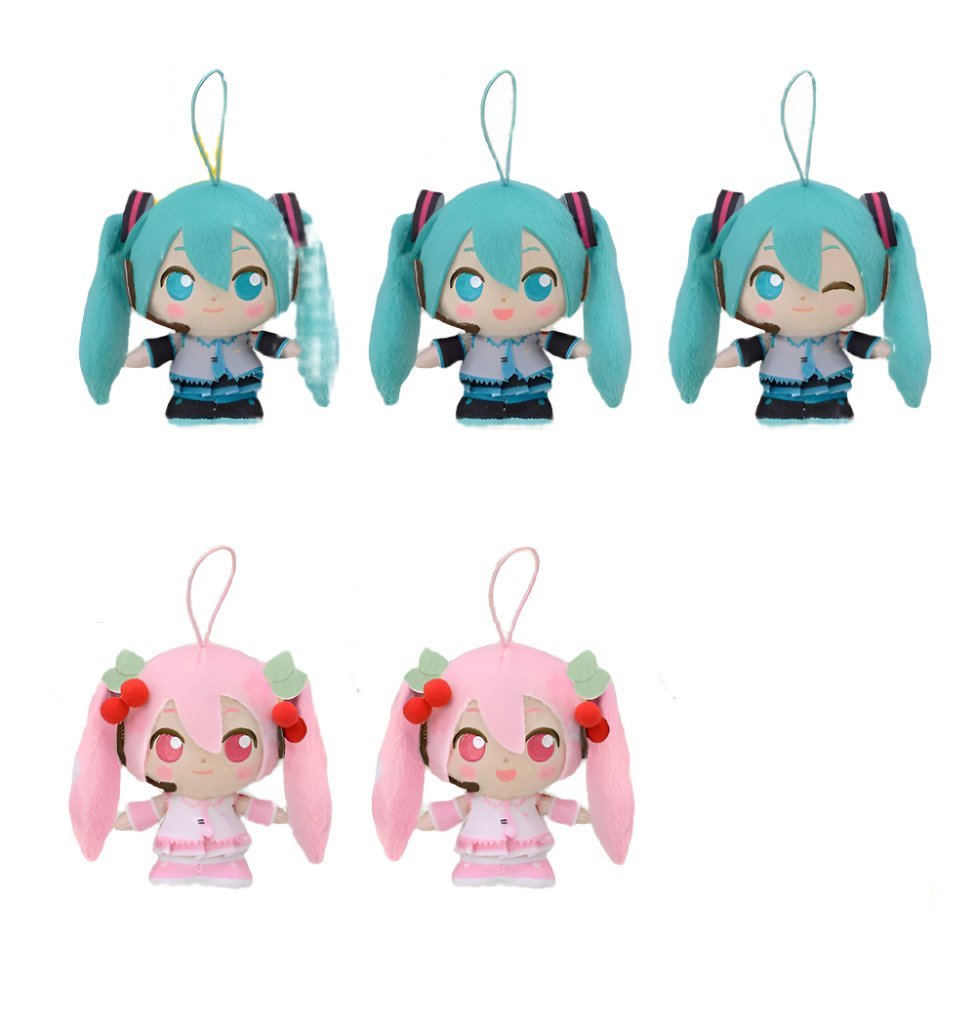 Hatsune Miku MP Mascot Series Hatsune Miku & Sakura Miku Plush Main image