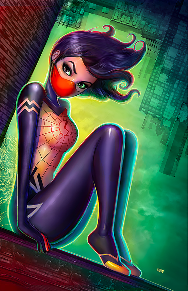 [Signed by Nathan Szerdy] EDGE OF SPIDER-VERSE #1 UNKNOWN COMICS NATHAN SZERDY EXCLUSIVE VIRGIN VAR [IN STOCK] - Collectors World Toys