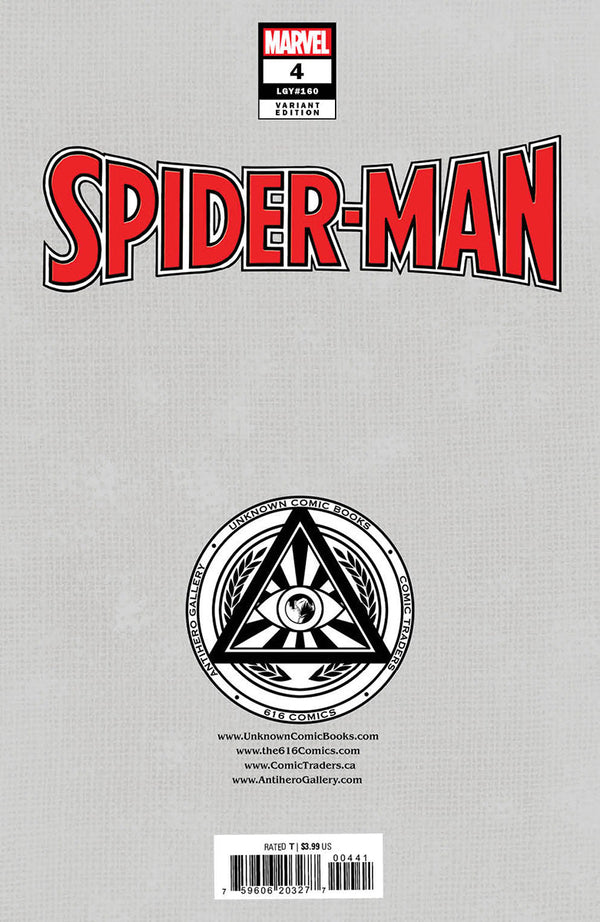 Spider-Man #4 Unknown Comics Tony Daniel Exclusive Var (01/04/2023) - Collectors World Toys
