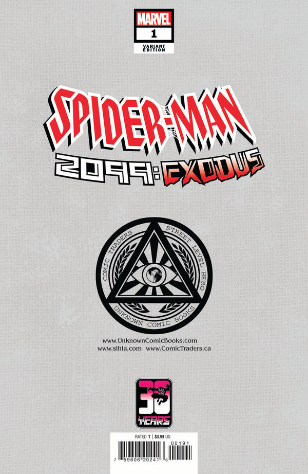 Spider-Man 2099: Exodus #1 Unknown Comics Alan Quah Exclusive Var (05/25/2022) - Collectors World Toys