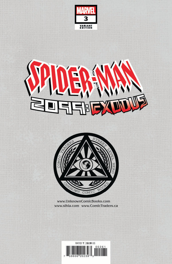 Spider-Man 2099: Exodus #3 Unknown Comics Alan Quah Exclusive Var (06/29/2022) - Collectors World Toys