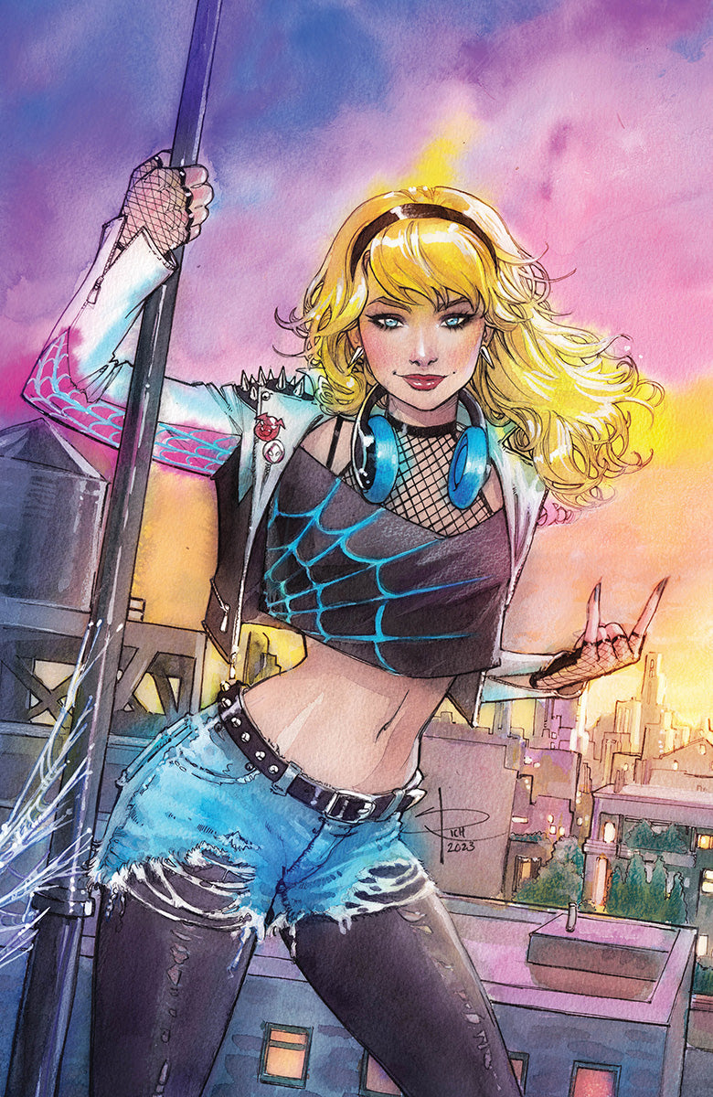 SPIDER-GWEN ANNUAL #1 [CHAOS] UNKNOWN COMICS SABINE RICH EXCLUSIVE NYCC VIRGIN VAR (10/18/2023) - Collectors World Toys Main image