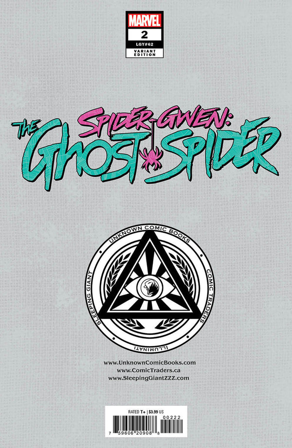 Spider-Gwen: The Ghost-Spider #2 Unknown Comics Leirix Exclusive Var (06/26/2024) - Collectors World Toys