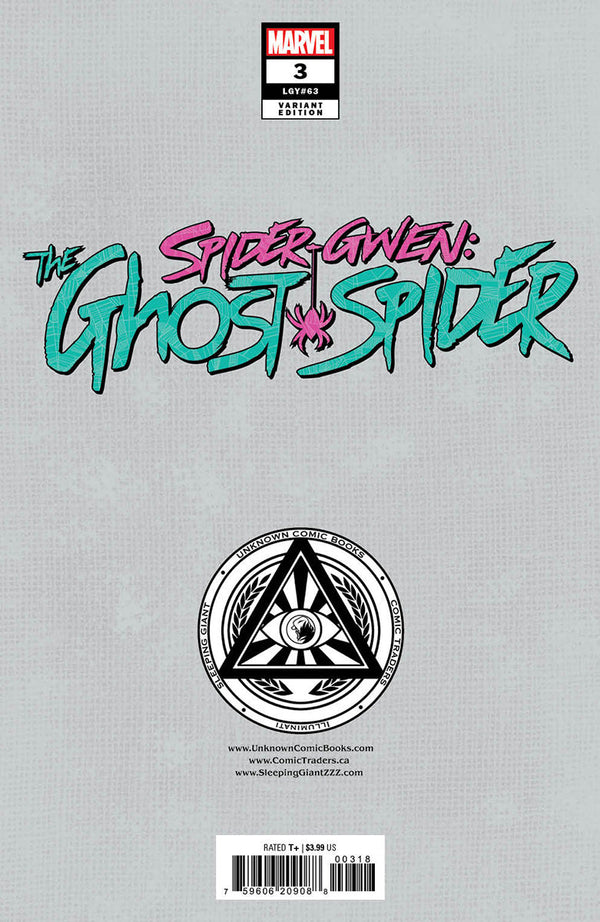 Spider-Gwen: The Ghost-Spider #3 Unknown Comics Ejikure Virgin Exclusive Var (07/31/2024) - Collectors World Toys