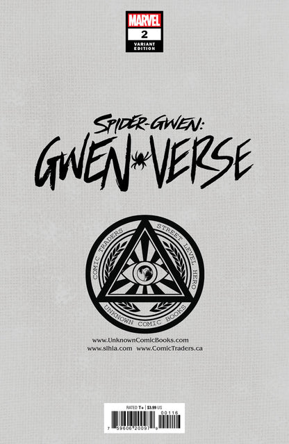 Spider-Gwen: Gwenverse 2 Unknown Comics Marco Turini Exclusive Var (04/13/2022) (04/20/2022)