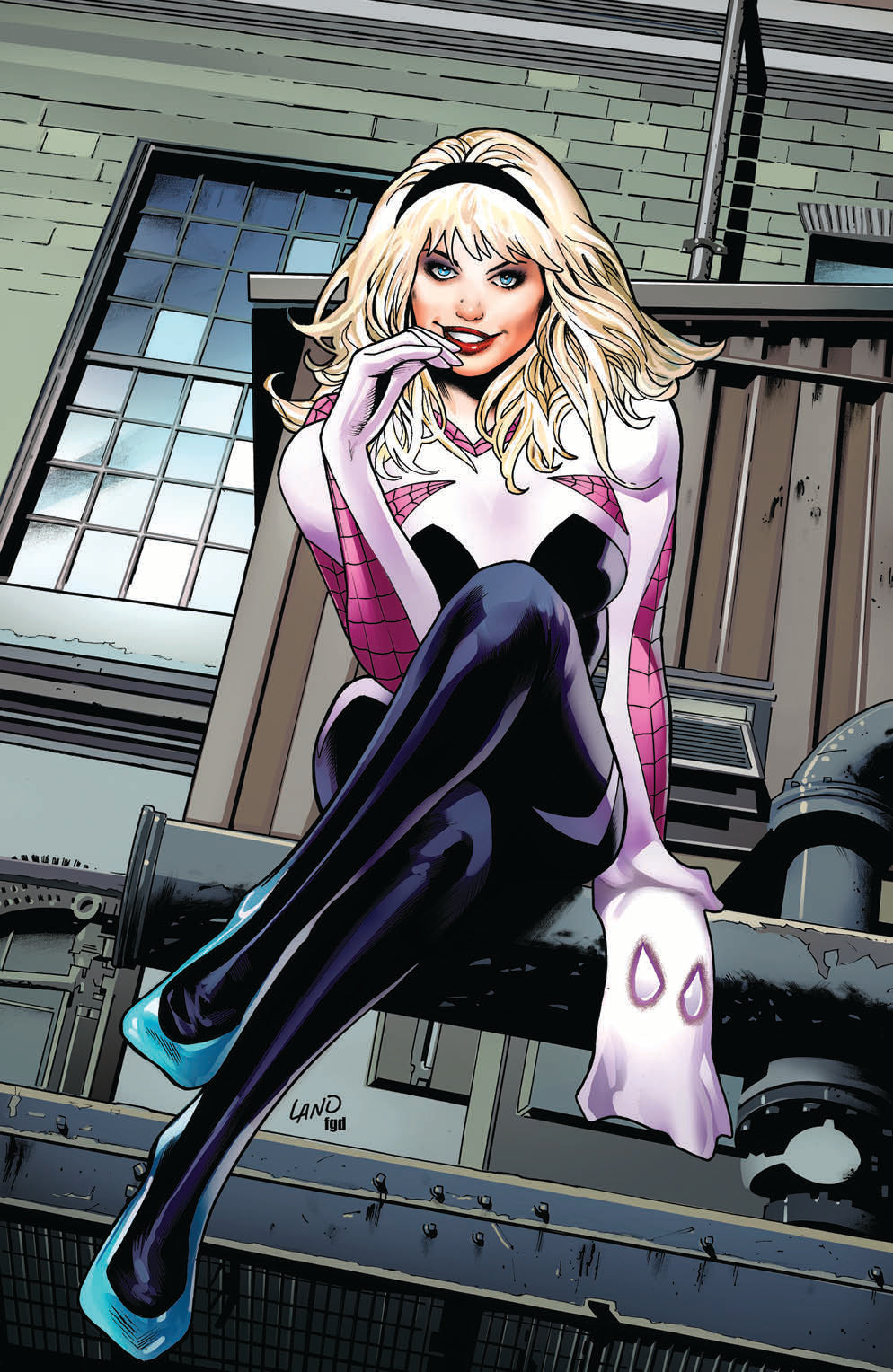 Spider-Gwen: Gwenverse #5 Unknown Comics Greg Land Exclusive Homage Virgin Var (08/24/2022) - Collectors World Toys Main image