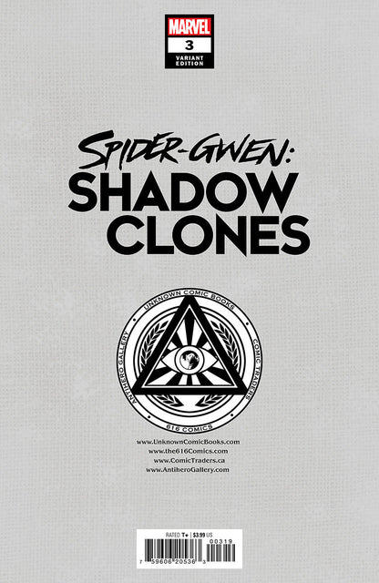 Spider-Gwen: Shadow Clones #3 Unknown Comics Kael Ngu Exclusive Virgin Var (05/10/2023) - Collectors World Toys