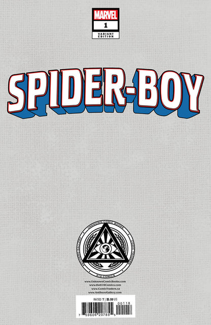 [Signed by Kaare Andrews] SPIDER-BOY #1 UNKNOWN COMICS KAARE ANDREWS EXCLUSIVE VAR [IN STOCK] - Collectors World Toys