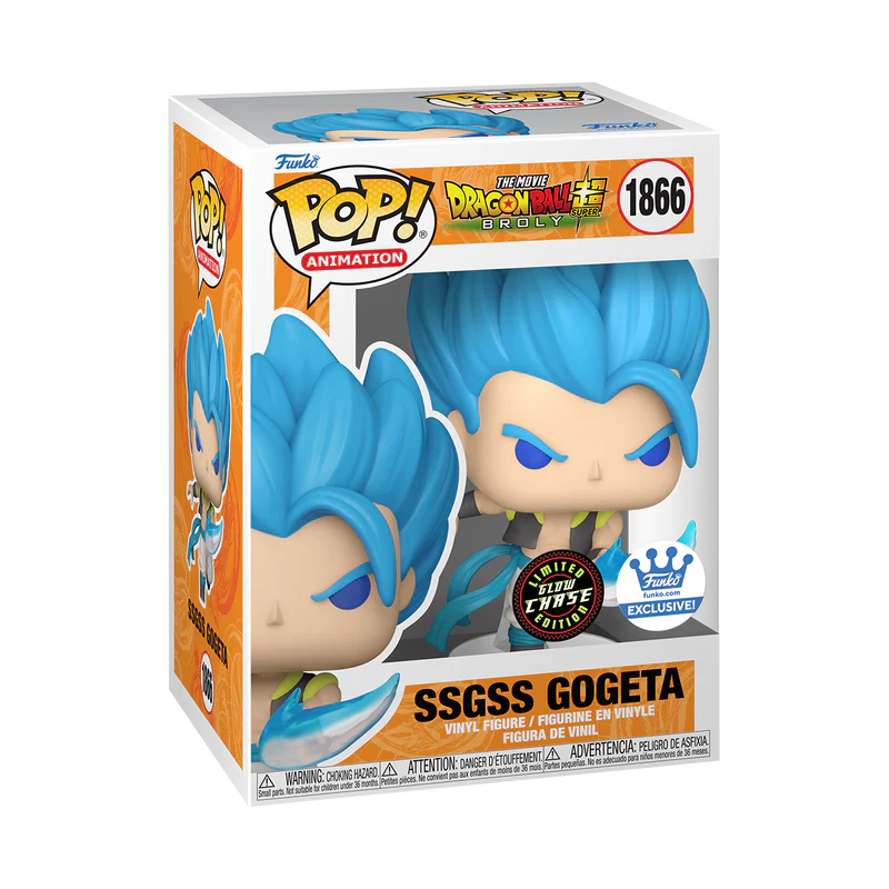 PREORDER (Estimated Arrival FEBRUARY 2025) POP! Animation: Dragon Ball Super - SSGSS Gogeta (Glow in the Dark | CHASE) Funko Shop Exclusive Main image