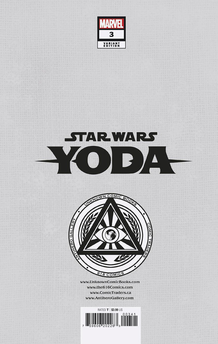 Star Wars: Yoda #3 Unknown Comics Rickie Yagawa Exclusive Virgin Var (01/25/2023) - Collectors World Toys