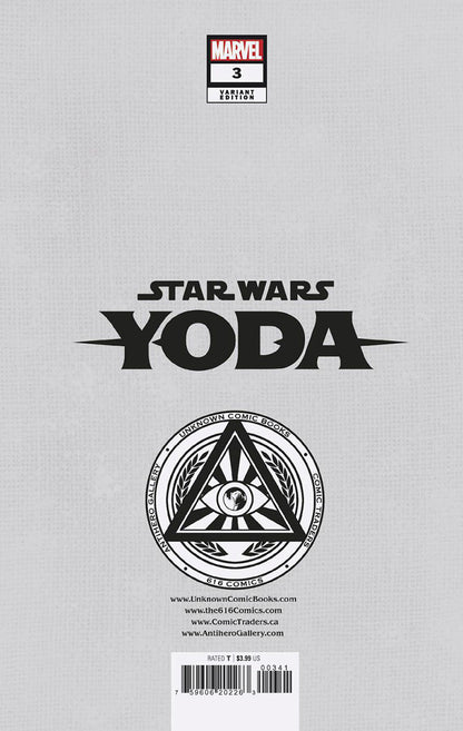 Star Wars: Yoda #3 Unknown Comics Rickie Yagawa Exclusive Var (01/25/2023) - Collectors World Toys