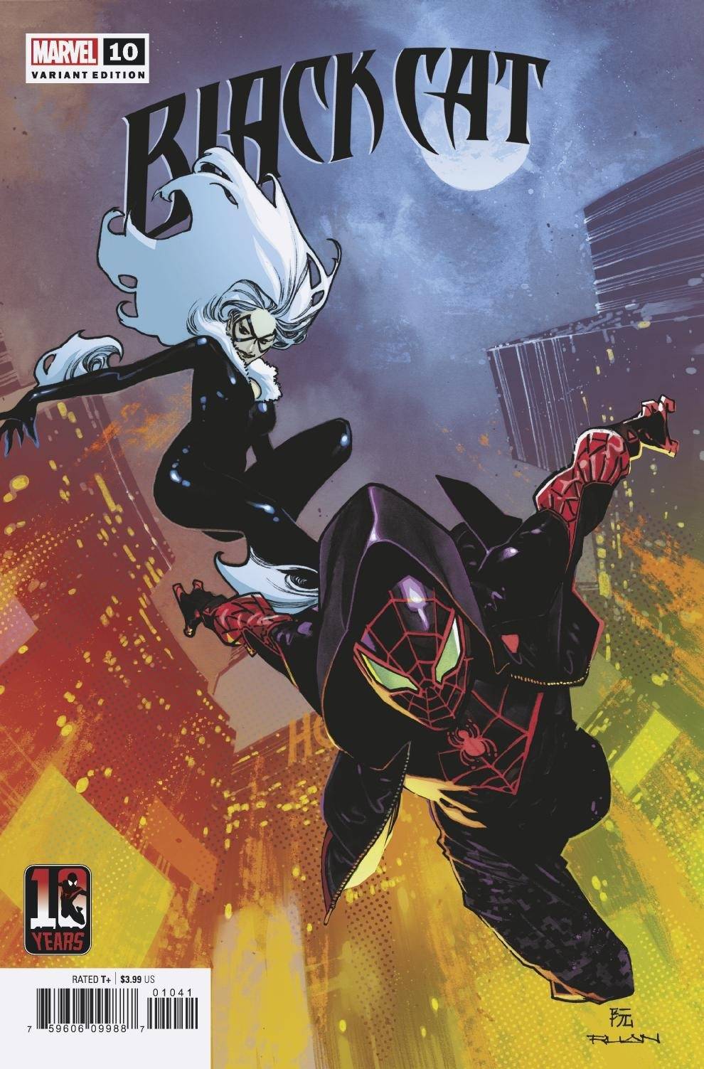 BLACK CAT #10 RUAN MILES MORALES 10TH ANNIV VAR (09/29/2021) Main image
