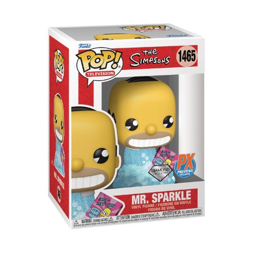 Funko Pop! Television The Simpsons Vinyl Figures - Select Figure(s) 1465 - Mr. Sparkle - Diamond Glitter - Previews Exclusive
