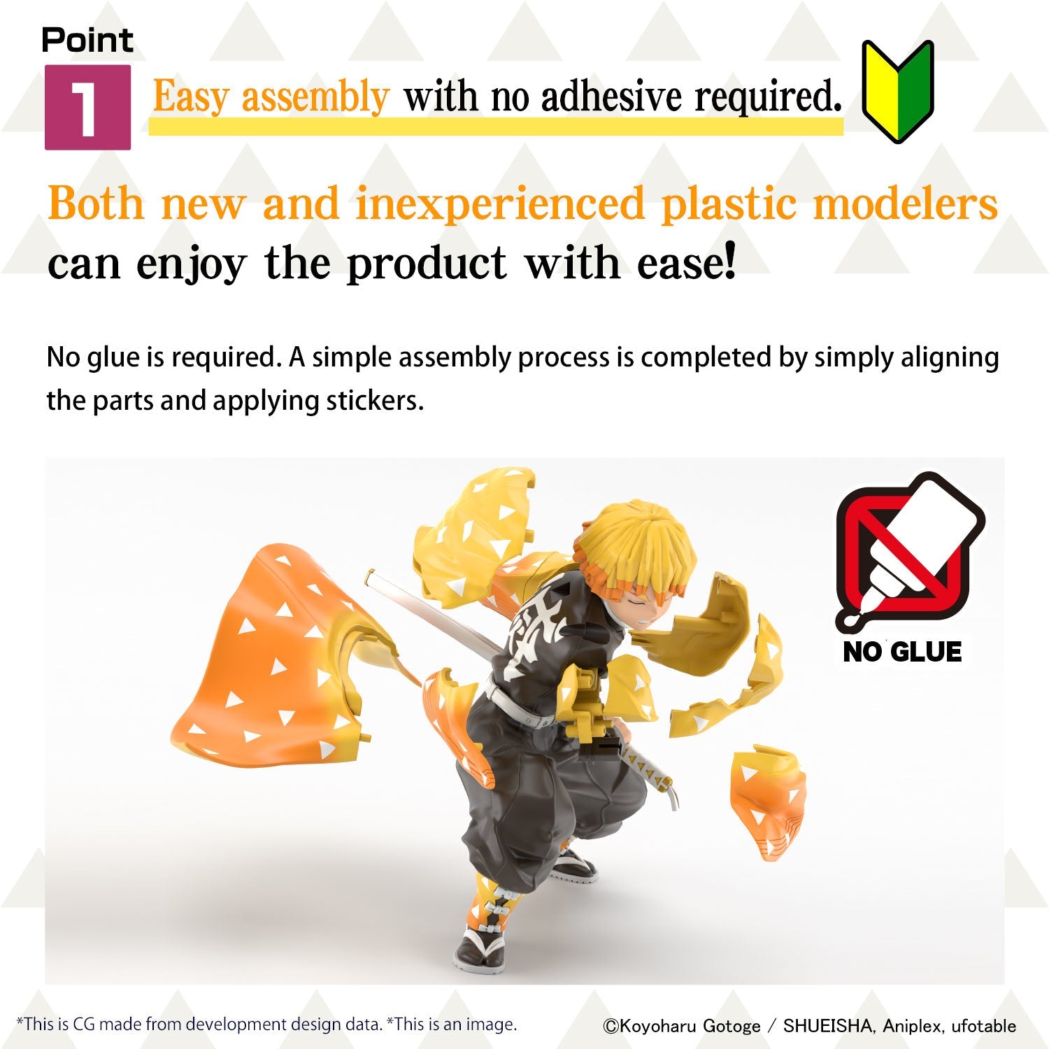 Demon Slayer Zenitsu Agatsuma Model Kit - Collectors World Toys