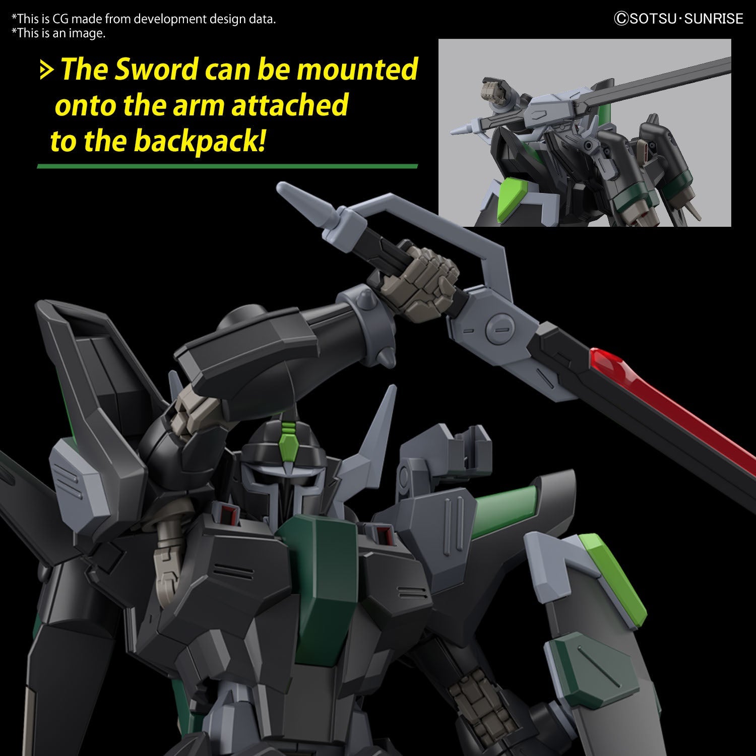 Gundam Seed Freedom Black Knight Squad Rud-Ro.A HG Model Kit - Collectors World Toys