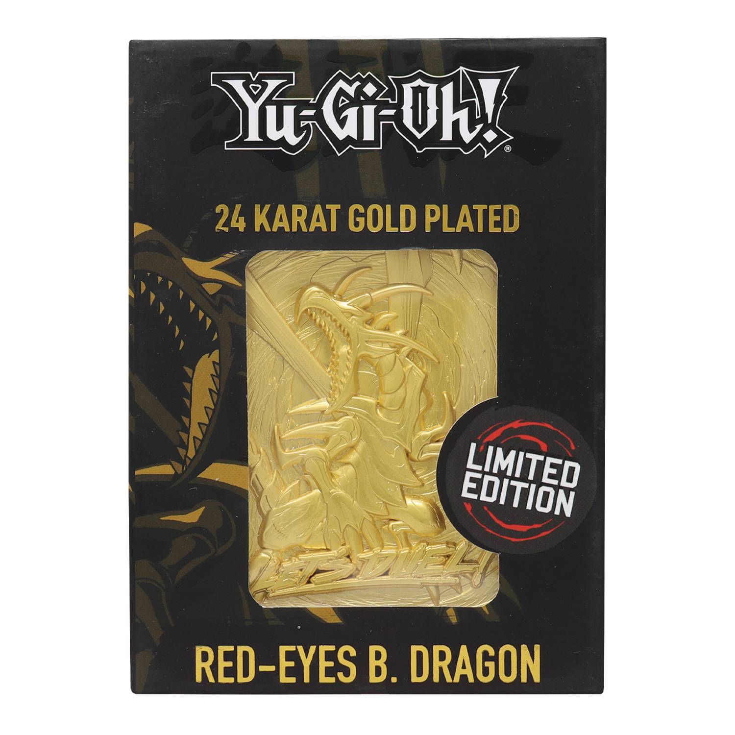 Yu-Gi-Oh Red Eye Dragon Limited Edition 24K Gold Plated Card - Collectors World Toys
