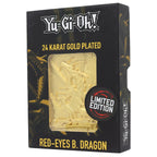 Yu-Gi-Oh Red Eye Dragon Limited Edition 24K Gold Plated Card - Collectors World Toys