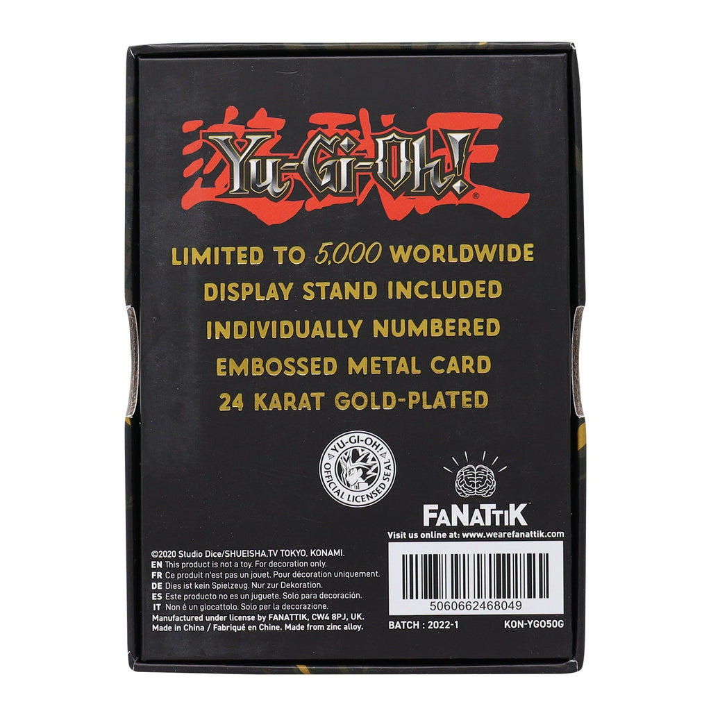 Yu-Gi-Oh Red Eye Dragon Limited Edition 24K Gold Plated Card - Collectors World Toys