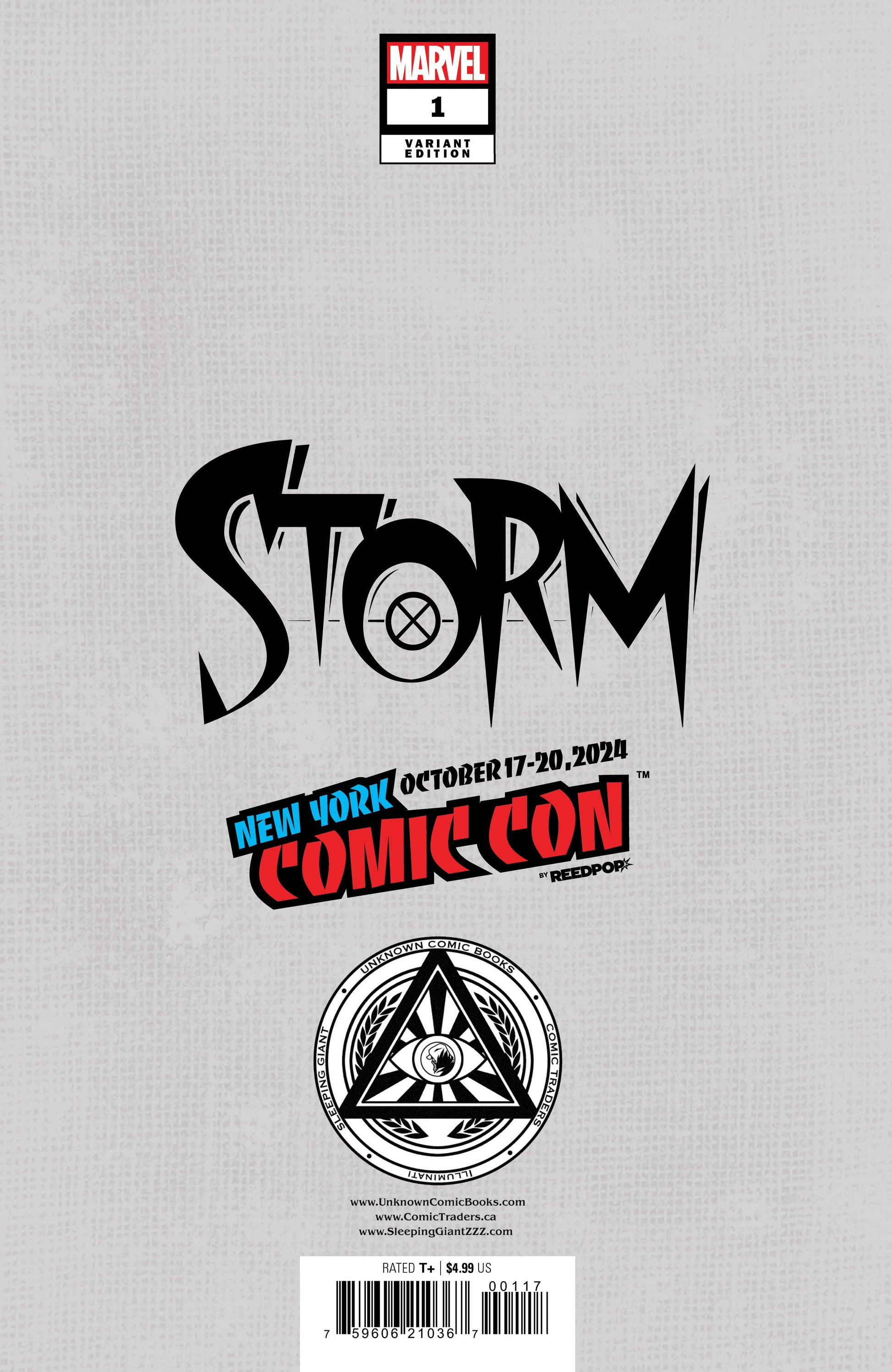 [Foil] Storm #1 Unknown Comics David Nakayama Exclusive Virgin Nycc 2024 Var (10/23/2024) - Collectors World Toys