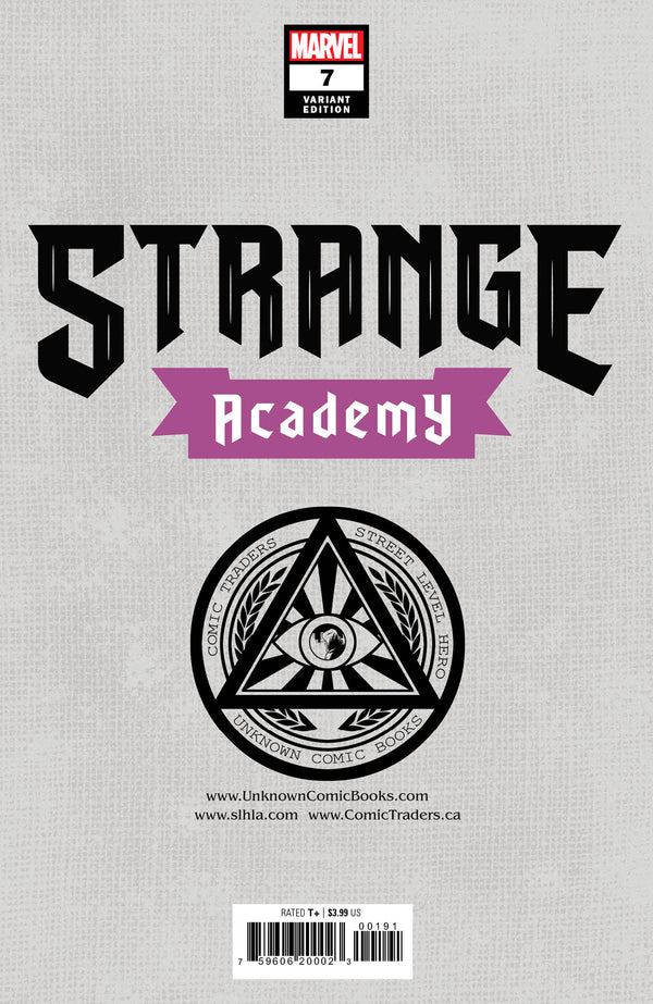 Strange Academy #7 Unknown Comics Todd Nauck Exclusive Virgin Var (01/27/2021) - Collectors World Toys