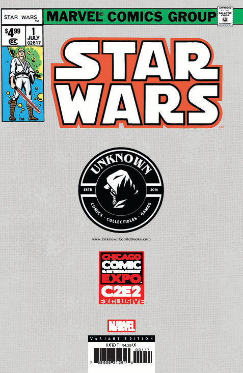Star Wars #1 Facsimile Unknown Comics David Nakayama C2E2 2025 | Star Wars Celebration 2025 Exclusive Var (04/09/2025) - Collectors World Toys