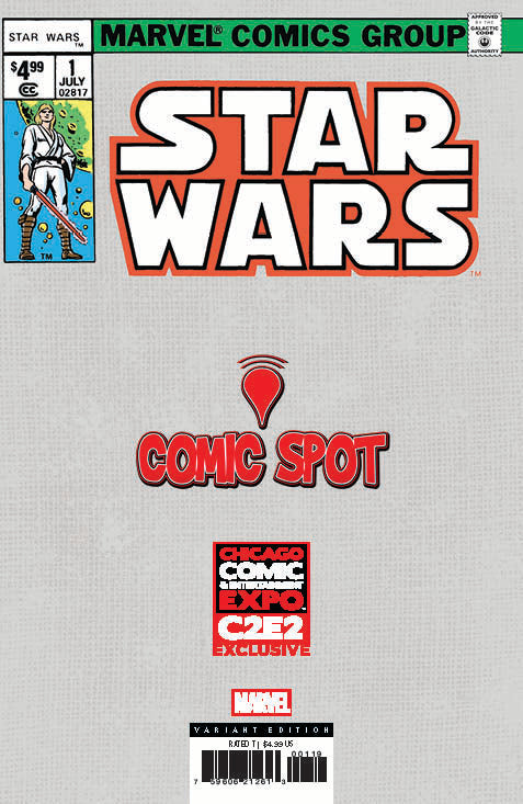 Star Wars #1 Facsimile Comics Spot Tyler Kirkham C2E2 2025 Exclusive Var (04/09/2025) - Collectors World Toys