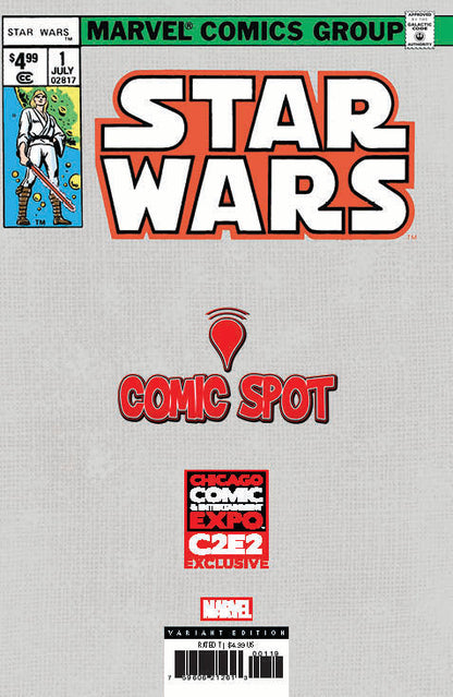 Star Wars #1 Facsimile Comics Spot Tyler Kirkham C2E2 2025 Exclusive Var (04/09/2025) - Collectors World Toys