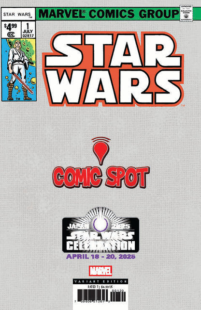 Star Wars #1 Facsimile Comics Spot Tyler Kirkham Star Wars Celebration 2025 Exclusive Virgin Var (04/09/2025) - Collectors World Toys