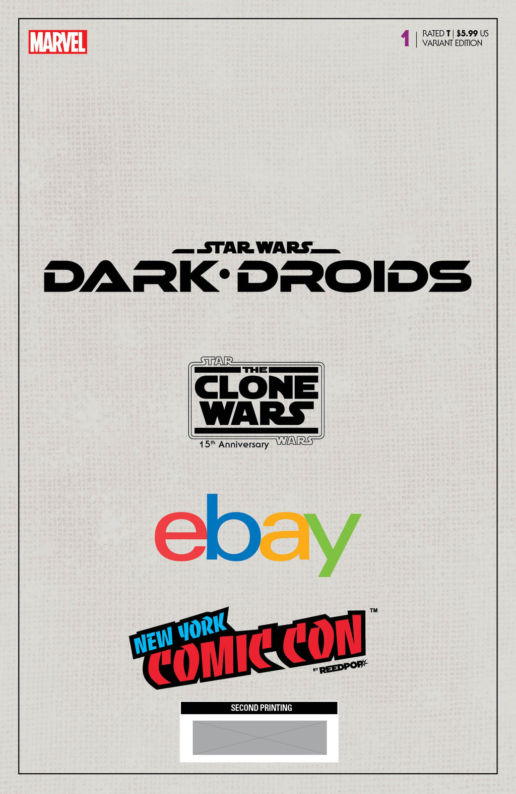 Star Wars: Dark Droids #1 [Dd] Unknown Comics Giuseppe Camuncoli NYCC 2Nd Printing Exclusive Virgin Var (10/18/2023)