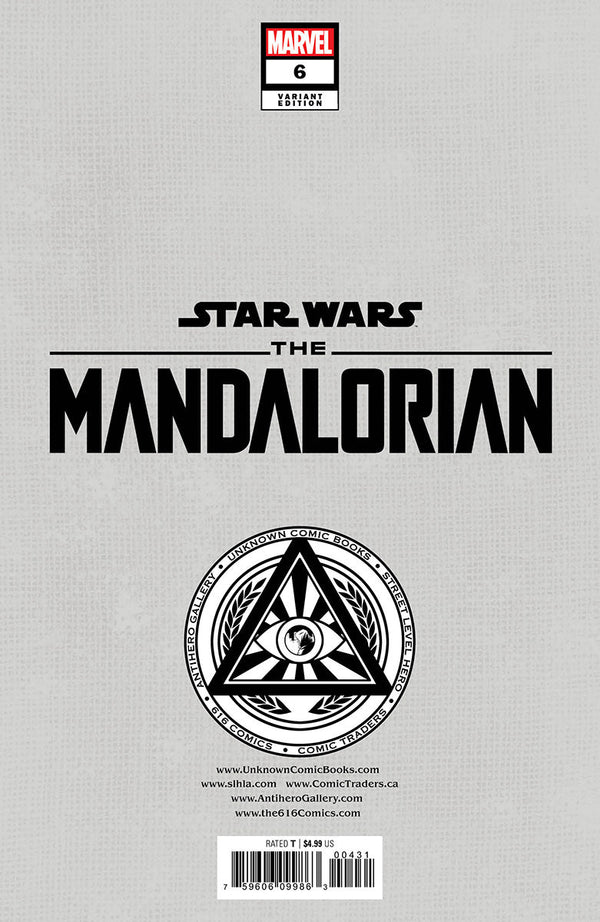 Star Wars: The Mandalorian #6 Unknown Comics Rickie Yagawa Exclusive Var (12/14/2022) - Collectors World Toys