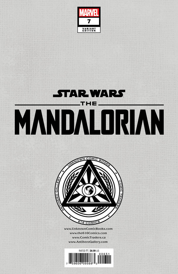 Star Wars: The Mandalorian #7 Unknown Comics Kaare Andrews Exclusive Virgin Var (01/11/2023) - Collectors World Toys