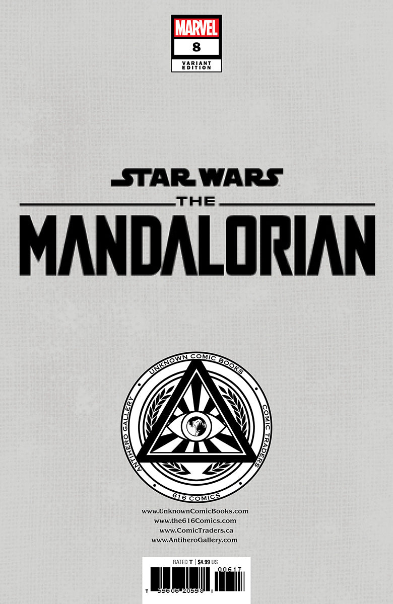 [Signed by David Nakayama] STAR WARS: THE MANDALORIAN SEASON 2 #8 UNKNOWN COMICS DAVID NAKAYAMA EXCLUSIVE VAR
