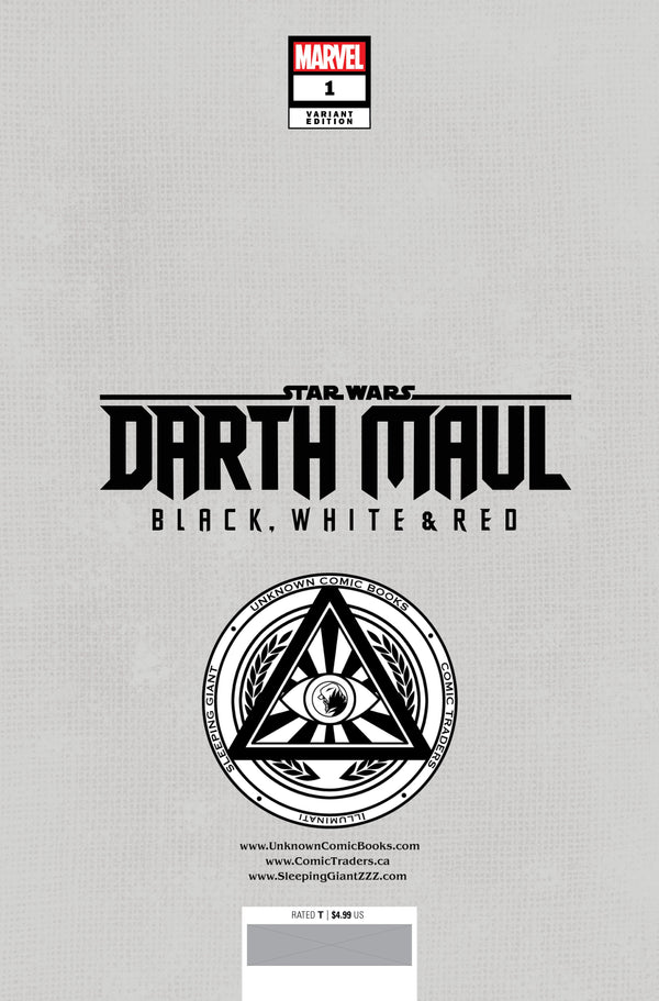 Star Wars: Darth Maul - Black, White & Red #1 Unknown Comics Felipe Massafera Exclusive Var (04/24/2024) - Collectors World Toys