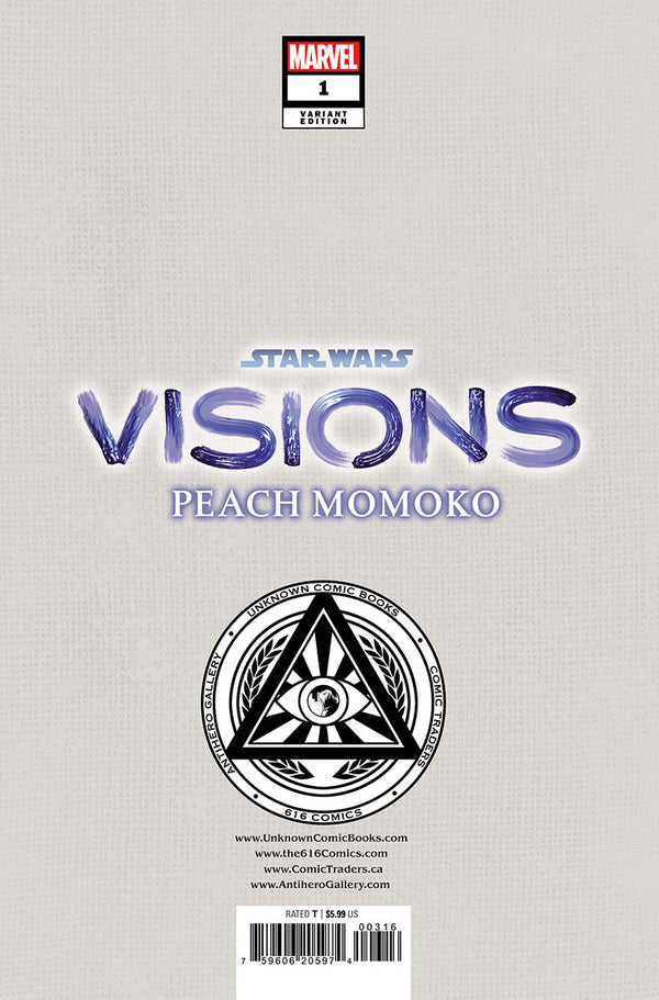 Star Wars: Visions - Peach Momoko #1 Unknown Comics Rickie Yagawa Exclusive Virgin Var (11/15/2023) - Collectors World Toys