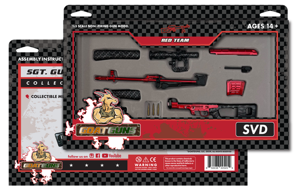 1/3 Scale Die Cast Red Team SVD Special Edition Model