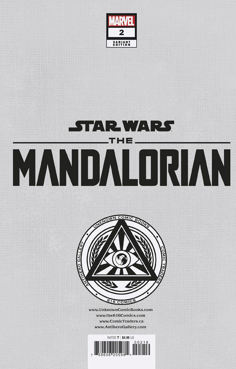 [Signed by Tyler Kirkham] STAR WARS: THE MANDALORIAN SEASON 2 #2 UNKNOWN COMICS TYLER KIRKHAM EXCLUSIVE VIRGIN VAR [IN STOCK] - Collectors World Toys