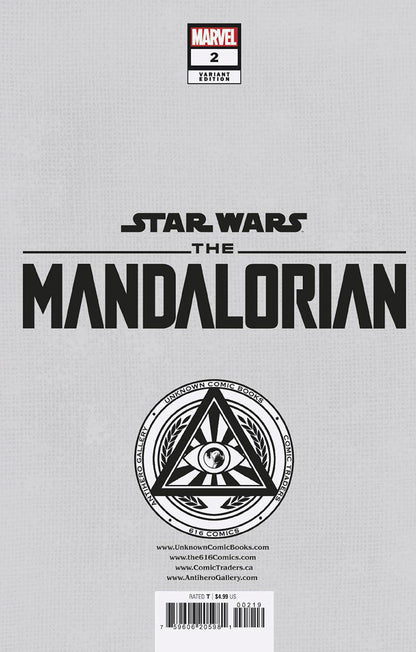 [Signed by Tyler Kirkham] STAR WARS: THE MANDALORIAN SEASON 2 #2 UNKNOWN COMICS TYLER KIRKHAM EXCLUSIVE VIRGIN VAR [IN STOCK] - Collectors World Toys