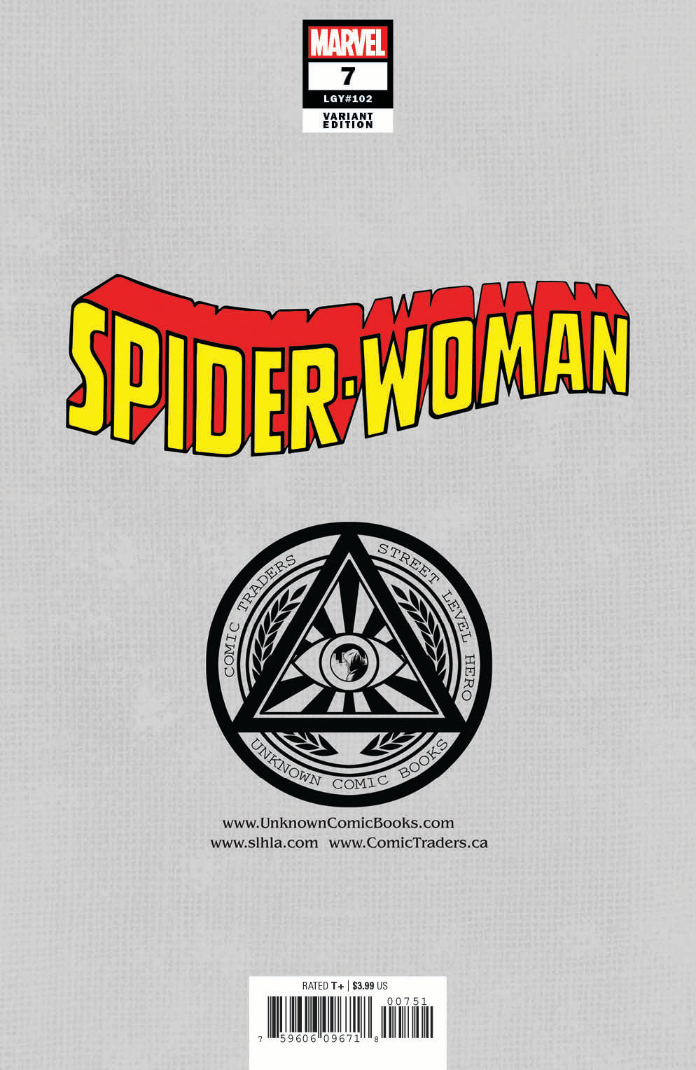 Spider-Woman #7 Unknown Comics Lucas Werneck Exclusive Knullified Var Kib (12/23/2020) - Collectors World Toys